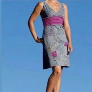 Patagonia gray flower cotton dress